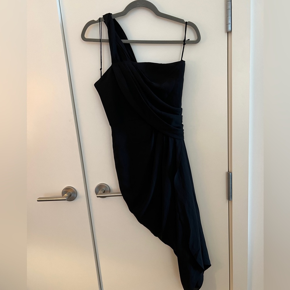 EUC 3.1 phillip lim asymmetrical dress in black, SZ 2 - Picture 3 of 7
